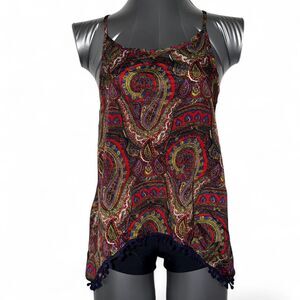 Vintage Love Blossom Women's Paisley Print Cami Top